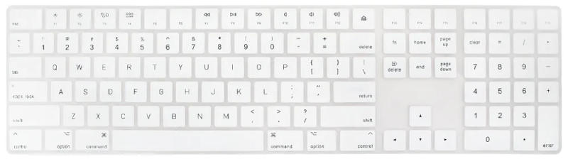 Description Picture 3 of itemFor Apple Magic Keyboard A1843 with Numeric Pad US English Version keyboard Skin Cover Mult