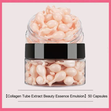 50-100PCS Collagen Placenta Capsule Face Serum Anti Wrinkle Night Hydra Moisturizing Anti Aging Whitening Care Skin Rejuvenation