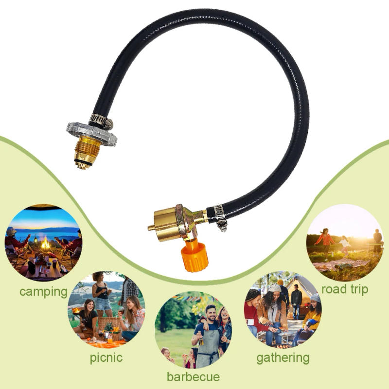 Description Picture 4 of itemOutdoor Camping Gas Stove Propane Refill Adapter Gas Flat Cylinder Tank Coupler Adaptor Gas Charging for Outdoor Camping