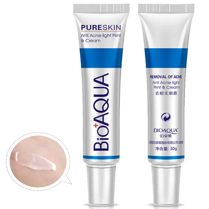 Description Picture 5 of itemBIOAQUA Effective Acne Removal Cream Herbal Acne Spots Oil Control Acne Cream Skin Care Whitening Moisturizing Face Gel  20g
