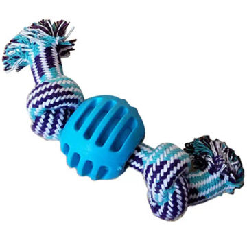 1pc Bite Resistant Dog Rope Toy Pet Interactive Knot Design Dog Chew Rope Puppy Teething Toy Pet Supplies Dog Favors