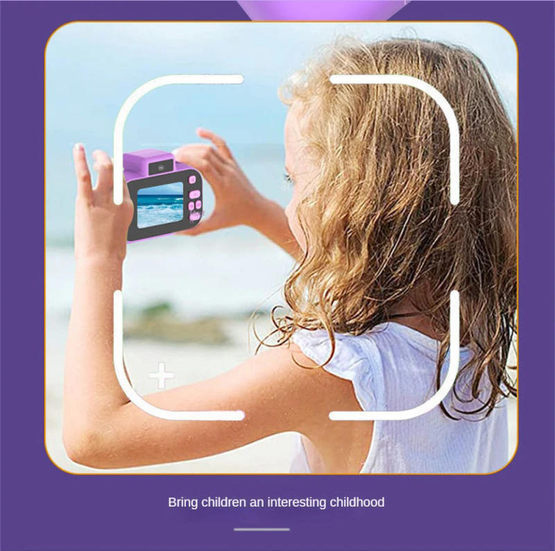 Description Picture 4 of item1/3/5PCS Children's Digital Camera Front Rear Dual-camera 2 Inch IPS Screen USB Charging with Lanyard Portable Toddler Camera