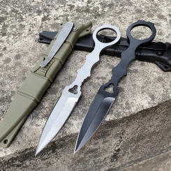 Fixed Blade Knife  sharp 440C steel blade with sheath Free shipping Outdoor field survival knife camping EDC tool