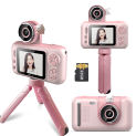 2023 New Kids Digital Camera Mini Video Camera for Kids 1080P 40MP with Mini Tripod Birthday Christmas Gift for Boys Girls Kids