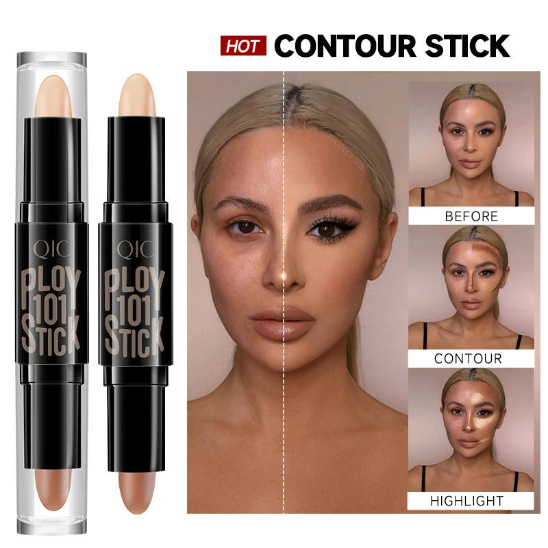 Description Picture 4 of itemContour Stick Double Head Contour Pen Waterproof Matte Finish Highlighters Shadow Dark Circles Contouring Pencil Face Cosmetics