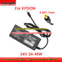 Genuine 219661900 A472E for Epson Ac Adapter 24V 2A 48W For Sanner 4.8X1.7mm Tip