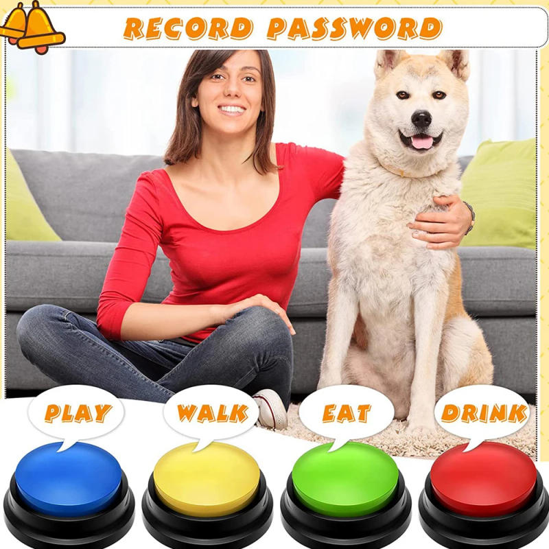 Description Picture 6 of itemPet Sound Box Recordable Talking Button Pet Voice Recorder Talking Toy for Dog Communication Training Tool Speaking Buttons