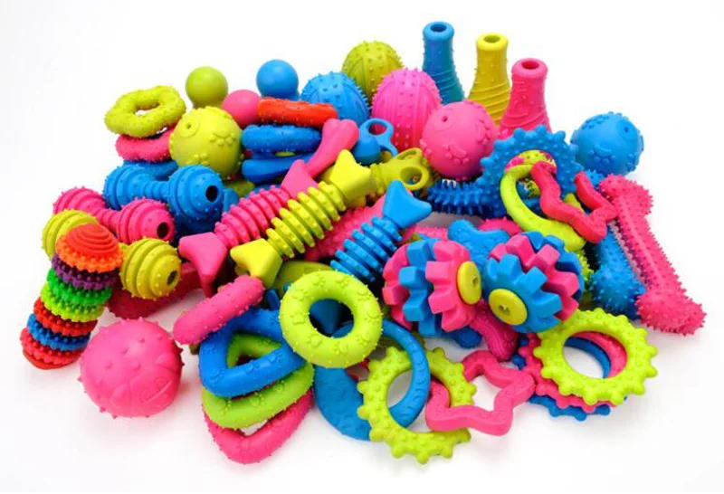 Description Picture 4 of item1PCS Pet Toys for Small Dogs Rubber Resistance To Bite Dog Toy Teeth Cleaning Chew Training Toys Pet Supplies Puppy Dogs Cats