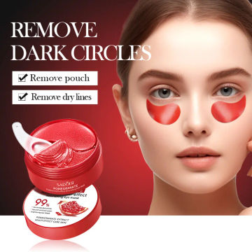 Red Pomegranate Eye Mask Collagen Anti Dark Circle Under-Eye Patches Anti-Wrinkle Anti Aging Moisturizing Skin Care Masks