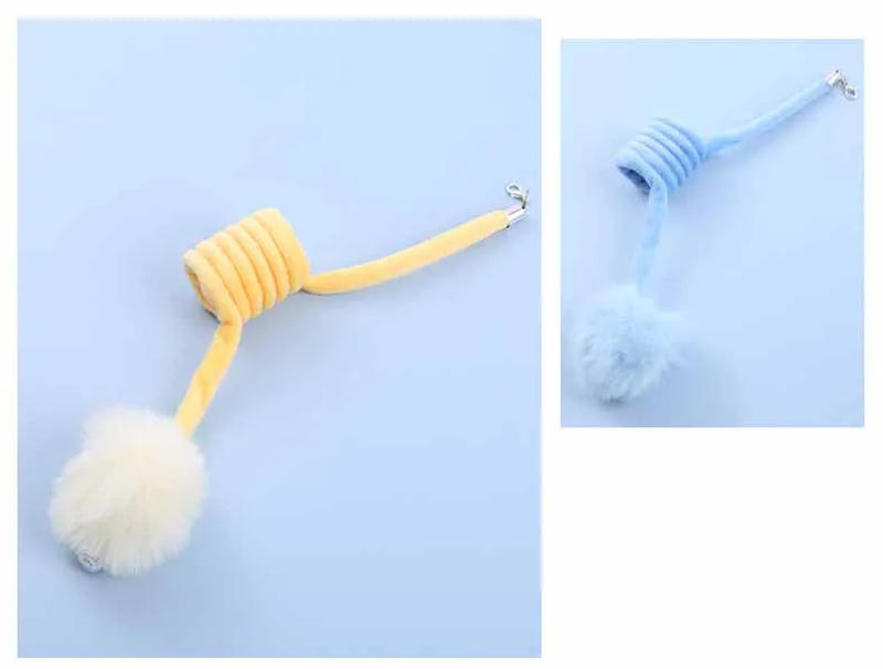 Description Picture 6 of itemCat Toy Replacement Head Rabbit Pig Cute Shape Colorful Plush with Bell DIY Cat Teaser Kitten Playing Interactive Toys Supplies