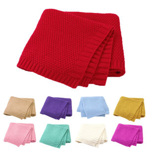 Unisex Baby Solid Color Soft Plush Blanket Infant Bedding Quilt Sleeping Swaddle