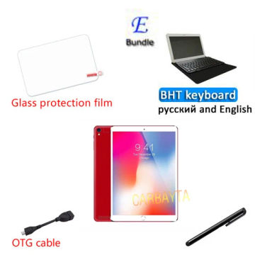 Gift + 64GB TF 10.1 Inch Android Tablet Global 4G LTE  Bluetooth Wifi Phablet Octa Core Dual SIM Card 2.5D Tablet CE Band MT6753