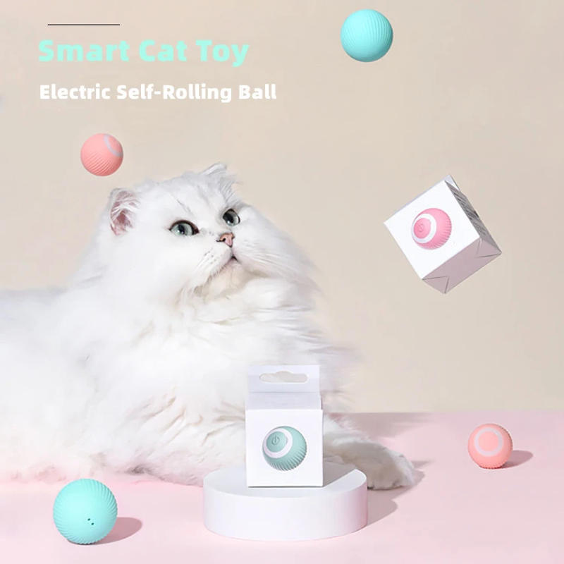 Description Picture 2 of itemElectric Cat Ball Toys Automatic Rolling Smart Cat Toys Interactive Cats Training Self-moving Kitten Toys Indoor Playing Game