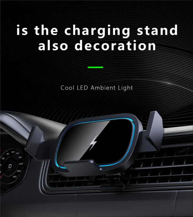 Description Picture 6 of itemCar Wireless Charger Phone Holder Mount For Samsung Galaxy Z Fold 4 3 2 iPhone Xiaomi Fold Screen 15W Fast Car Charging Station