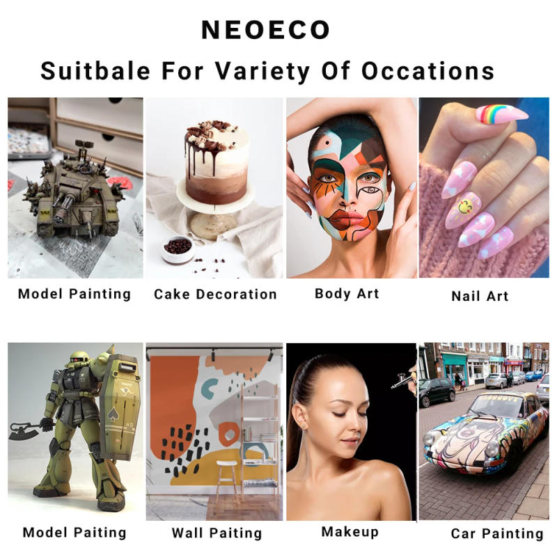 Description Picture 2 of itemNail Airbrush Air Compressor Cake Painting Craft Coloring Hair Dyeing Tattoo Makeup Spray Gun Water Skin Hydrating Nano Sprayer