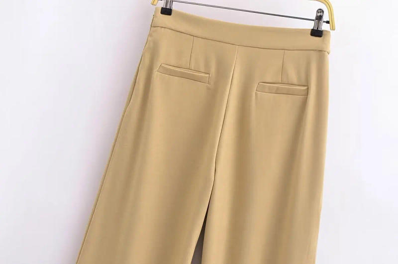 Description Picture 6 of itemTRAF Women's Fashion Elegant Loose Wide Leg Pants Casual Vintage High Waisted Side Zipper Female Long Trousers Streetwear