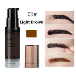 Sdotter Tearing Eyebrow Tattoo Gel Black Coffee Brown Makeup Eyebrow Enhancer Waterproof Long Lasting Tint Peel Off Eye Brow Dye