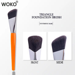 Triangle Foundation Brush Angled Contour Foundation Cream Liquid Bronzer Makeup Brushes Crystal Handle Foundation Make Up Tool