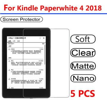 5pcs Clear Screen Protector Guard TPU Protective Matte Film For Amazon Kindle Paperwhite 4 10th Generation 2018