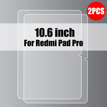 2Pcs Tempered Glass For Xiaomi Pad 6 5 Pro 11 Inch Screen Protector For Redmi Pad 10.6 Tablet Accessories Film