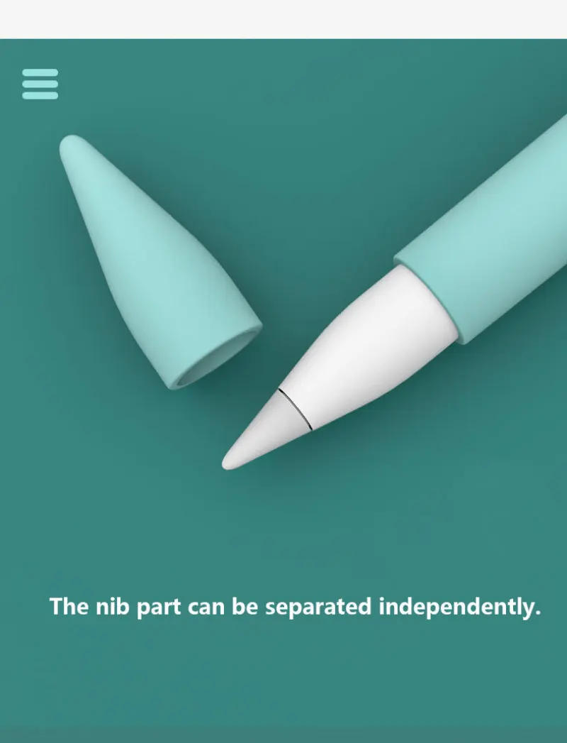 Description Picture 5 of itemSilicone Case For Apple Pencil 2 1st 2 Case Pencil case Tablet Touch Stylus Protective Cover Pouch Portable Soft Silicone Case