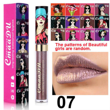 Metallic Glitter Shiny Liquid Lipstick Waterproof Makeup Lip Gloss Long Lasting magic chameleon diamond glitter lip color lipsti