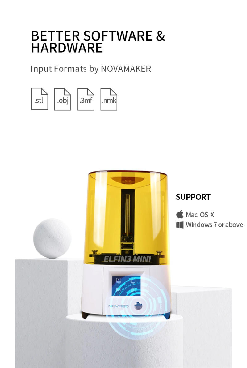 Description Picture 4 of itemLight Curing 3d Printer Home Elfin3 Mini High-Precision Industrial-Grade LCD Photosensitive Resin 3d Printer Fast Printing Speed