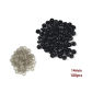 100pcs black 14mm