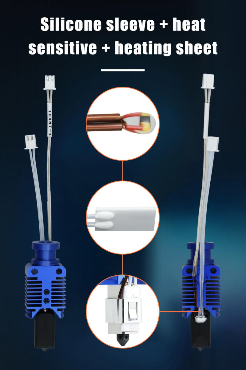 Description Picture 5 of itemEnder3 Hotend Kit Upgrade High Speed Printing Hotend Kit 300°C Hardened Steel Nozzle For ender 3 v2 CR10/VORON2.4 3D Printer