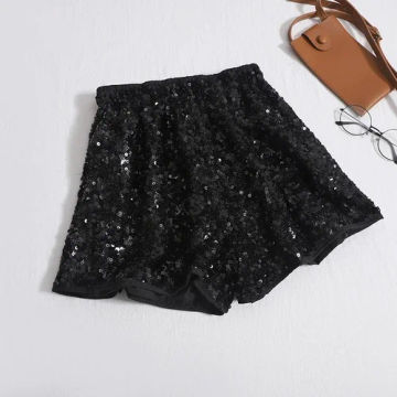 Gagaok Fashion Flashy Shiny Spicy Girls Short 2023 Summer Korean New Westernized Versatile Wide Leg Shorts Casual Pants Women