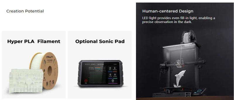 Description Picture 5 of itemCreality Office Original Ender 3 V3 SE Ender 3 S1 Pro 3d Printer Ender 3 V2 Neo / Ender 3 S1 Shipping from Russia