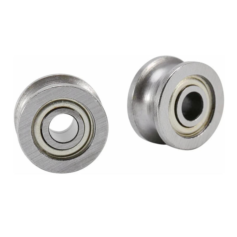 Description Picture 4 of item6pcs 3D Printer MK8 U604ZZ 604UU 4x13x4mm U Groove Bearing Extruder Round Wheel Gear Walking Guide Rail Bearings Fitting Pulley
