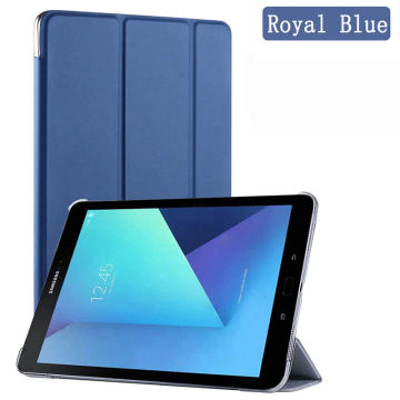 For Samsung Galaxy Tab S2 9.7 2015 SM-T810 SM-T815 T810 T815 T813 PU Leather Flip Smart Cover Magnetic Trifold Stand Tablet Case