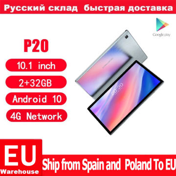 Teclast P20 4G Network Phone Call Android 10 2GB RAM 32GB ROM 10.1 Inch SC9863A Octa core CPU Type-C 1280x800 Tablet PC 6000mAh