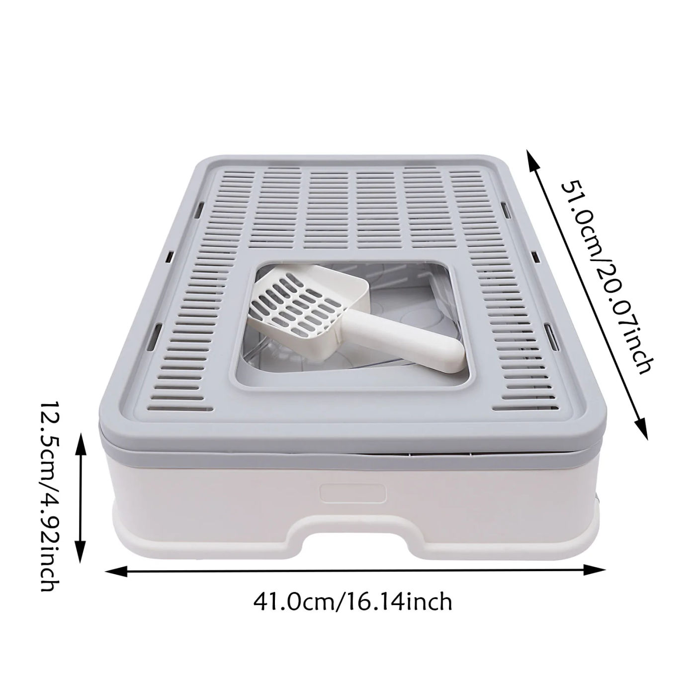 Description Picture 4 of itemCat Litter Box Fully Enclosed Spillproof Deodorant Cat Toilet with Shovel Large Capacity Pet Toilet Litter Box Closed Sandbox