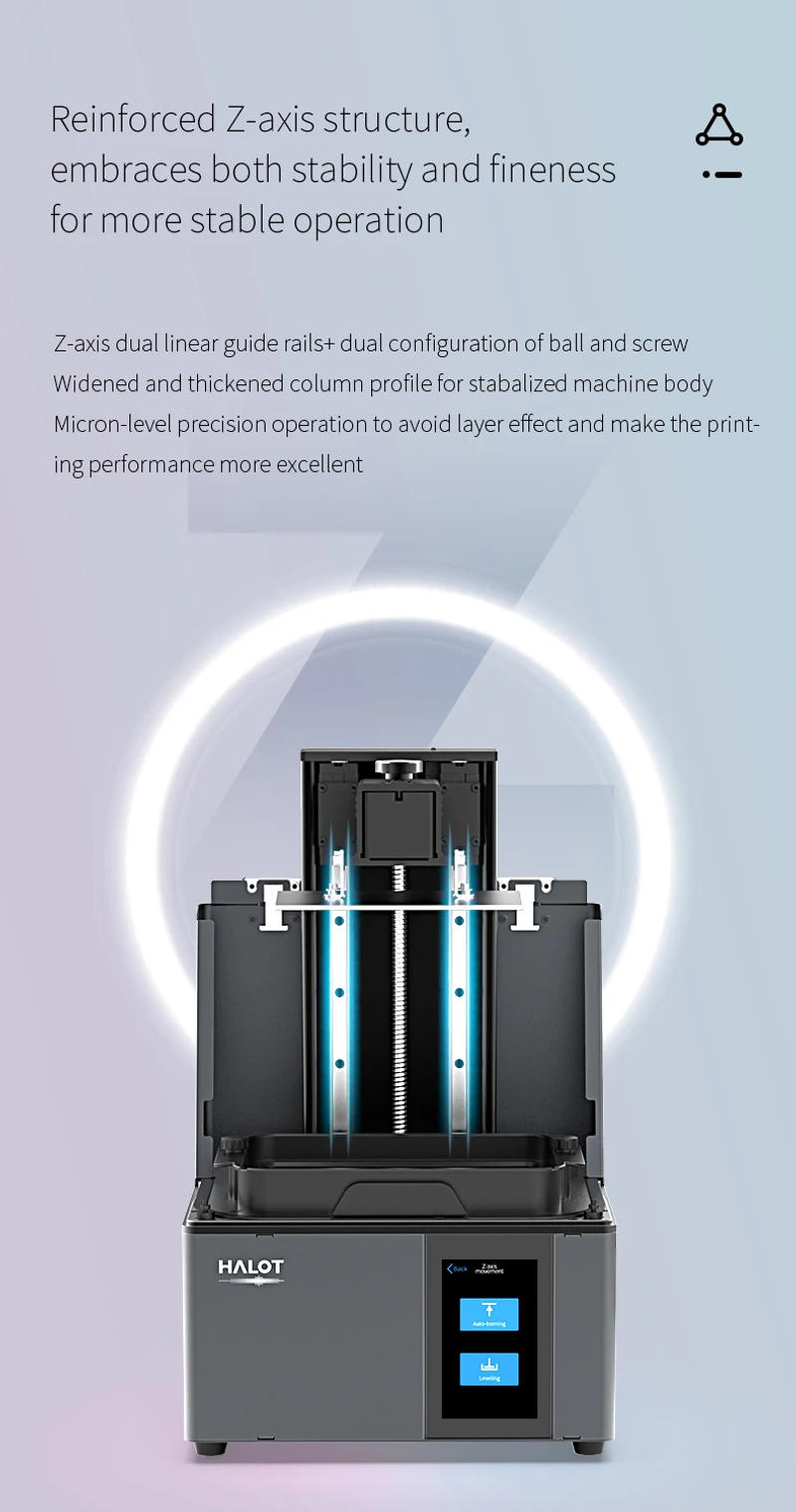 Description Picture 6 of itemCREALITY HALOT-SKY 2022 Resin 3D Printer CL-89P 6K Update LCD UV 5760*3600 WiFi-APP Intelligent Control Large Size Print