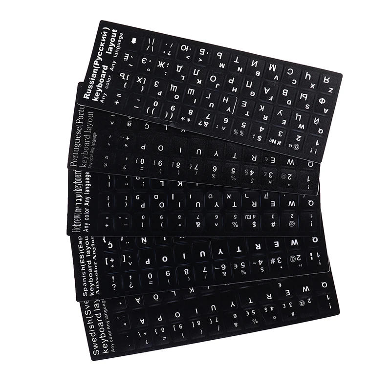 Description Picture 5 of itemTransparent Russian Keyboard Cover Stickers For Laptop Keyboard 10