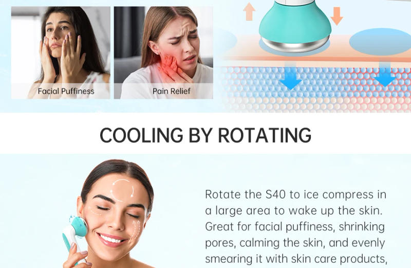 Description Picture 4 of itemIce Roller for Face Eyes Facial Cooler Neck Face Massagers Ice Massage Roller Cooling Derma Stamp Cold Therapy Skincare Tools