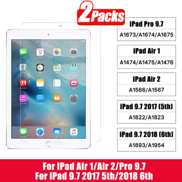 Tablet Screen Protector For iPad Pro 11 10.5 9.7'' Protective 2 3 5 6 10.2 7 8 9 10th Gen Air 4 5 Mini 6 8.3 Tempered Glass Film