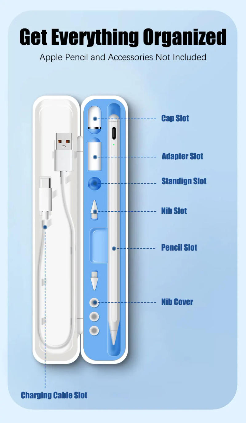 Description Picture 5 of itemBox For Apple Pencil 2 1 Cover For Apple Pencil 2nd Generation 1st Gen Stylus Pen Holder Protective Case Ipad Pen Accessories