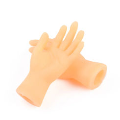 Funny Palm Shaped Mini Hands Creative Finger Cots Small Hand Tease Kitten Cats Massager Grooming Gloves Pet Supplies
