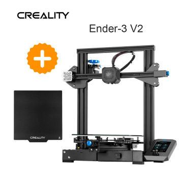 Ender-3 V2 CREALITY 3D Printer Kit Slilent Mianboard New UI Display Screen With Resume Printing 32 Bits Mainboard