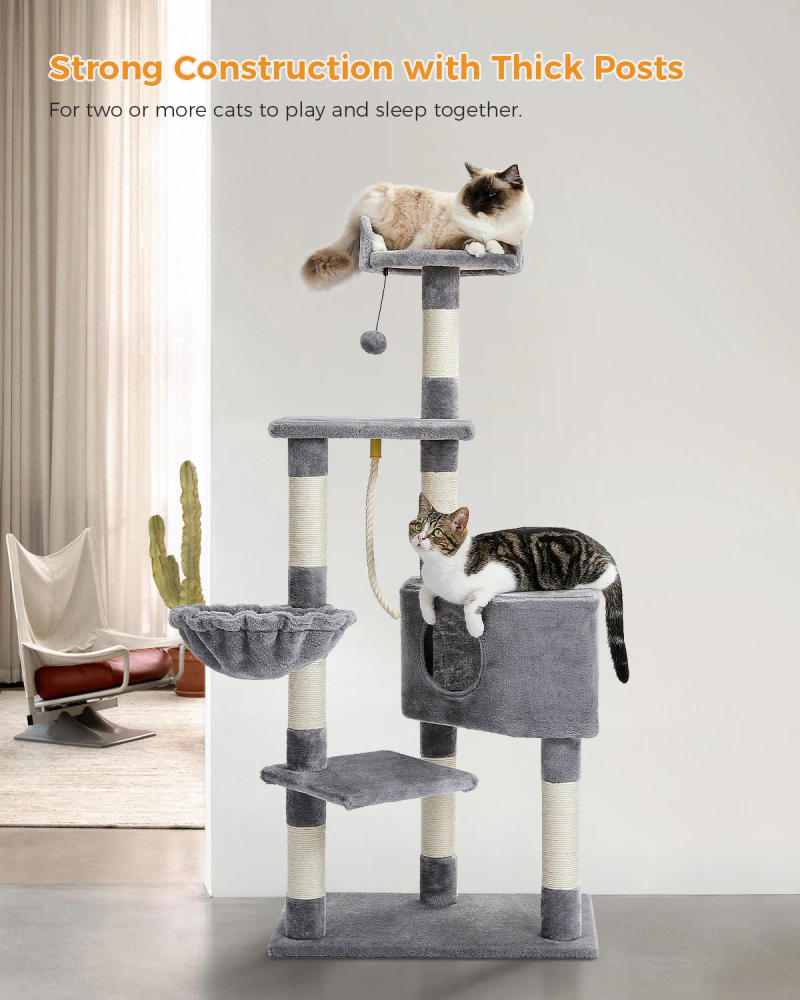 Description Picture 6 of itemCat Tree Cat Scratching Post Natural Sisals Kitten Toy  Activity Tower Condo Stand Luxury Furniture for Small Medium Cats