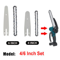 4 Inch/6 Inch Electric Chain Saw Mini Steel Chainsaw Chains Electric Chainsaws Garden Power Tools Accessories