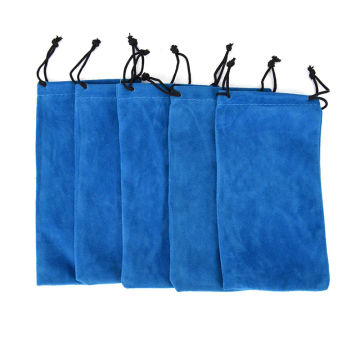 10pcs/lot In Velvet Material Very Soft Eyeglasses Pouch Drawstring Sunglass Bag Eyewear Cases Bags