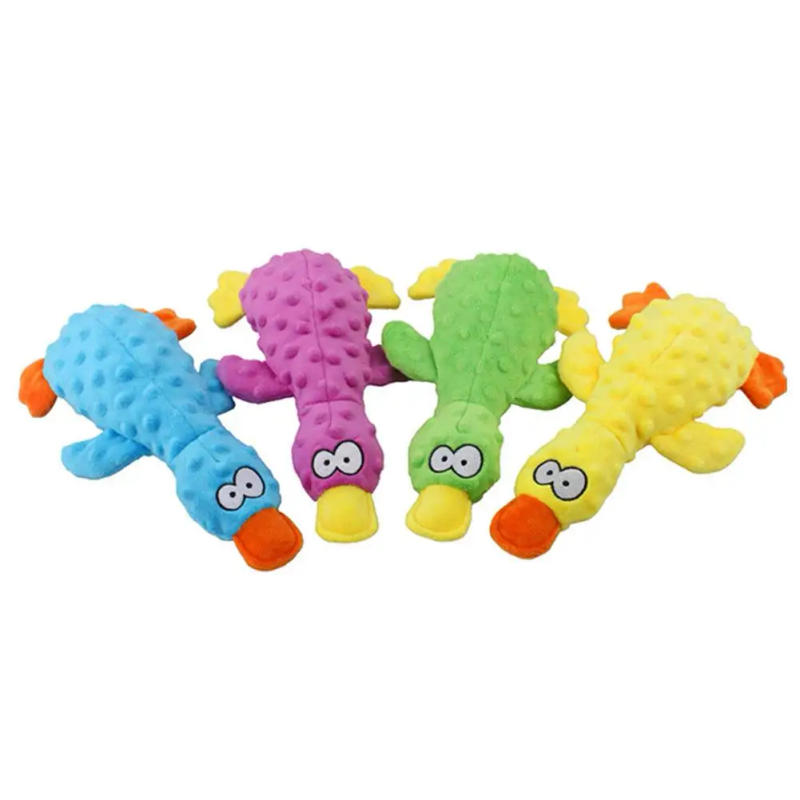 Description Picture 5 of itemPet Plush Duck Bite-resistant Interactive Stuffed Squeaking Toys Molar Chew Toys Cat Dog Supplies