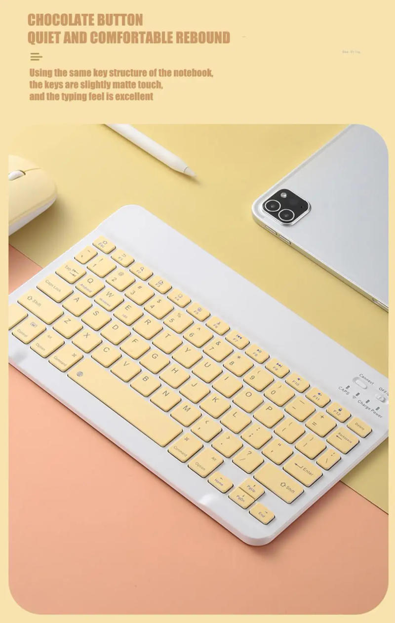 Description Picture 5 of itemBluetooth Keyboard For iPad Xiaomi Samsung Huawei Tablet Laptop IOS Android Russian Arabic Korean Portable Wireless Keyboard