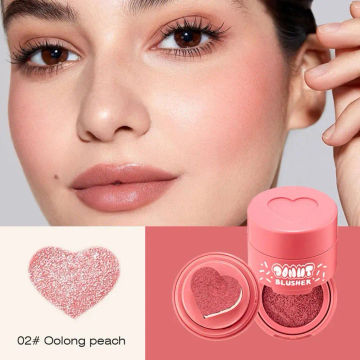 Love Heart Blusher Air Cushion Liquid Blush Waterproof Long-lasting Rouge Cheek Eye Tint Face Contour Modified Trimming  Makeup