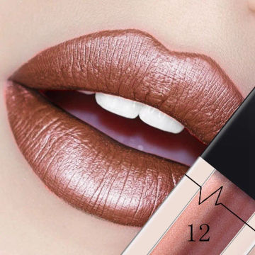 24 Colors Metallic Matte Lipgloss Not Fade Not Stick Cup Mouth Lipstick Mositurizing Waterproof Longlasting Sexy Lip Makeup