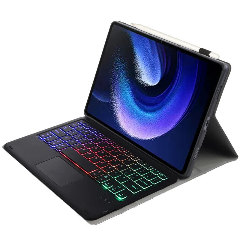 Description Picture 2 of itemBluetooth Keyboard Case For Xiaomi Pad 6 Pro 11 Trackpad Tablet Case Russian Arabic Hebrew Spanish Korean French Thai Keyboard